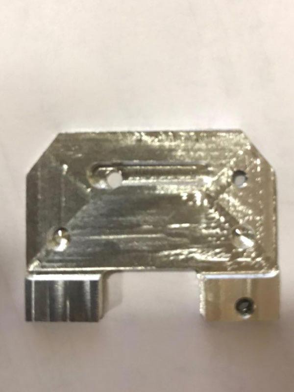 Milling of an aluminium detail with 3D printer SkyOne   8