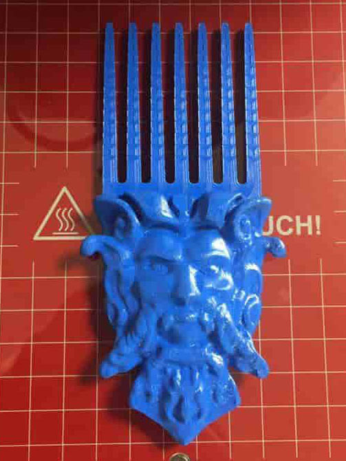 A comb, printed on 3D printer SkyOne 2
