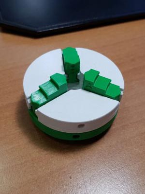 3D printing of a chuck mechanism