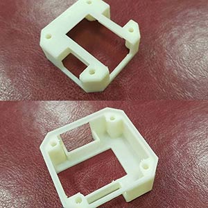 Printed plastic case for a stepmotor drive
