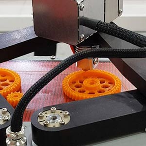 Tooth wheels printing process from ABS filament